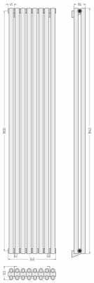 ДР ЭСТЕТ-00 н/ж 1800х360 / 8 сек