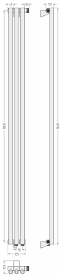 ДР ЭСТЕТ-0 н/ж EU50 правый 1800х135 / 3 сек