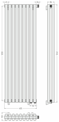 ДР ЭСТЕТ-11 н/ж EU50 1200х405 / 9 сек